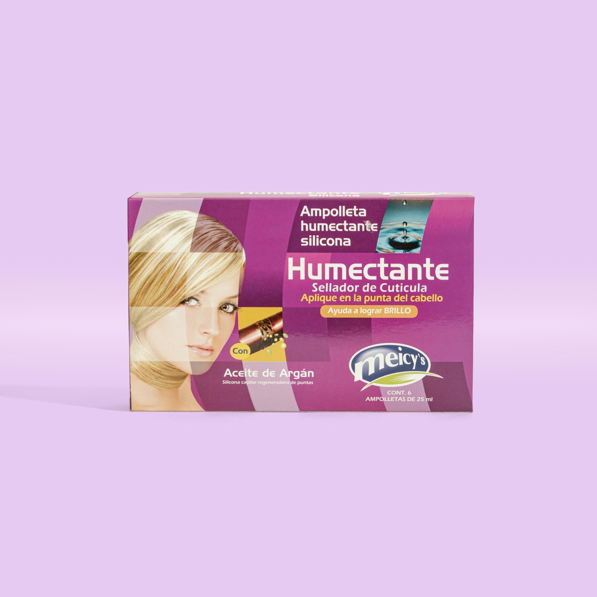 Ampolleta para humectar el cabello