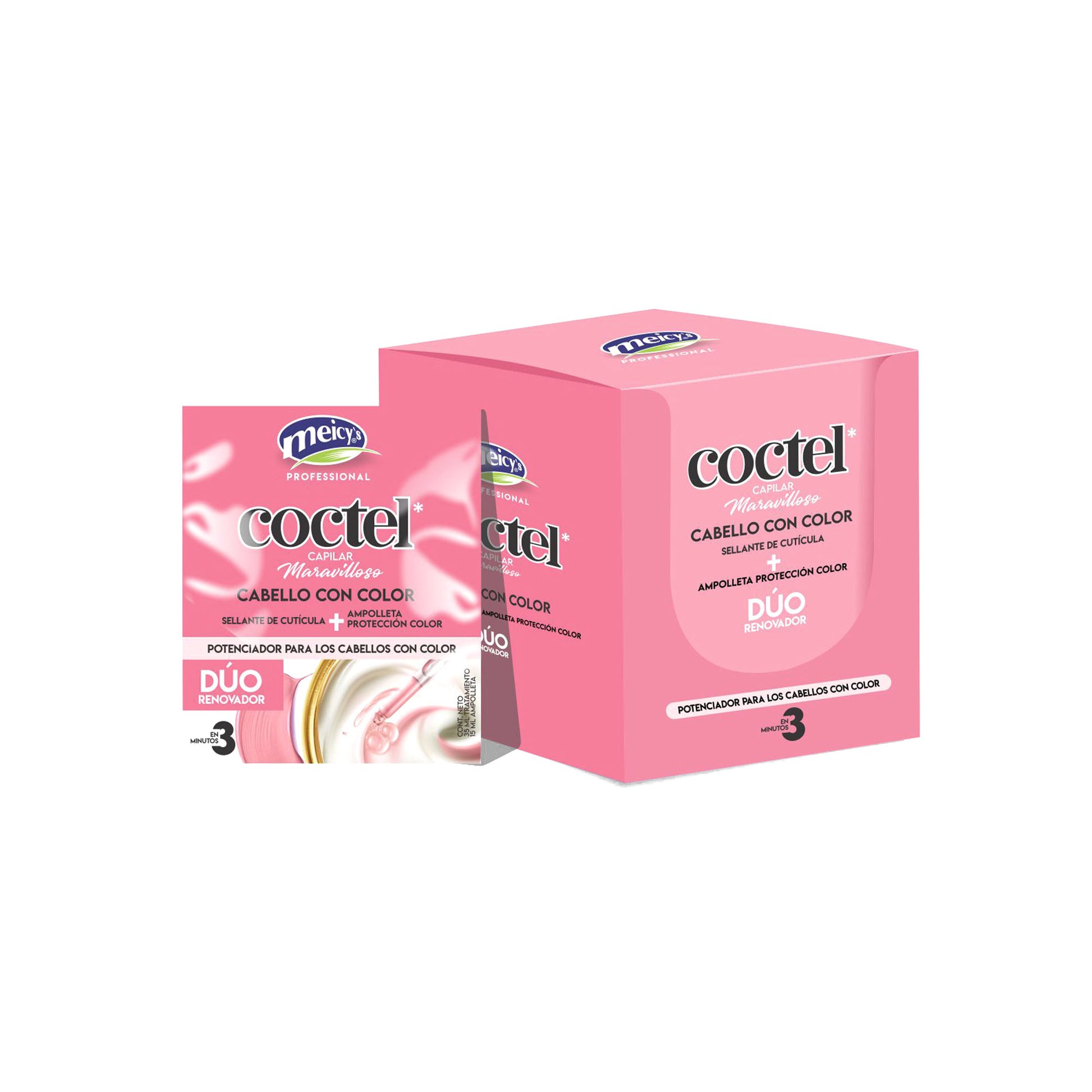 Coctel Dúo Color Renovador Display x12 unidades Meicy's