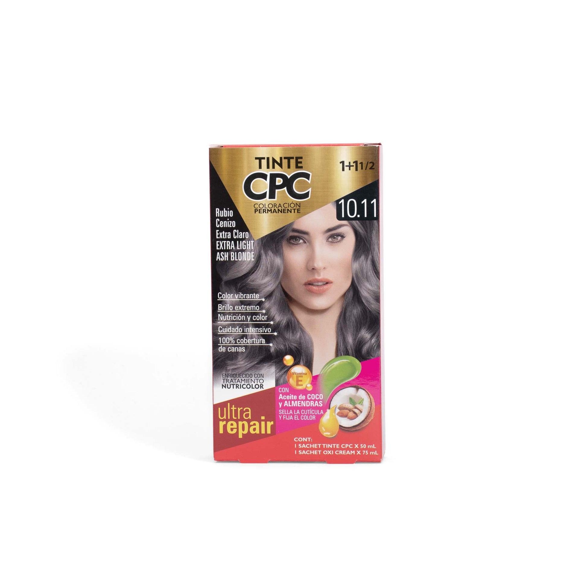 Tinte CPC 10.11 Rubio Cenizo Extra Claro x50ml by Meicy's