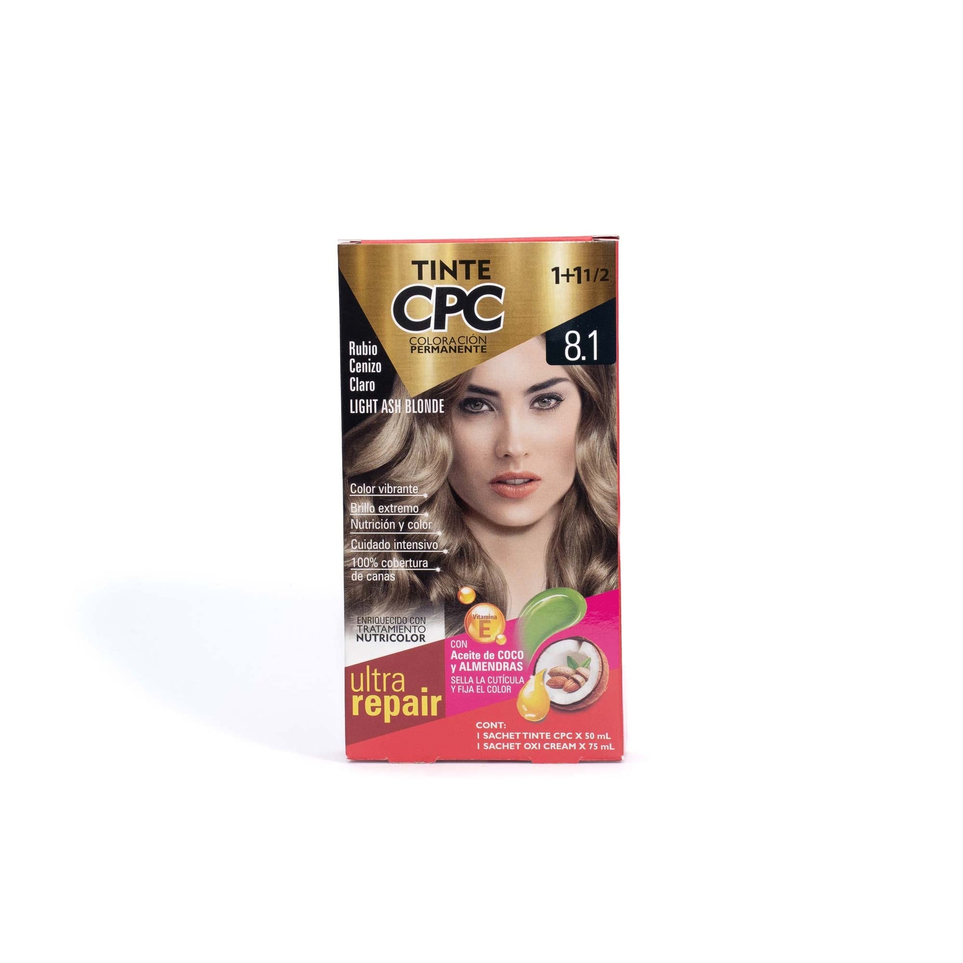 Tinte CPC 8.1 Rubio Cenizo Claro x50ml by Meicy's