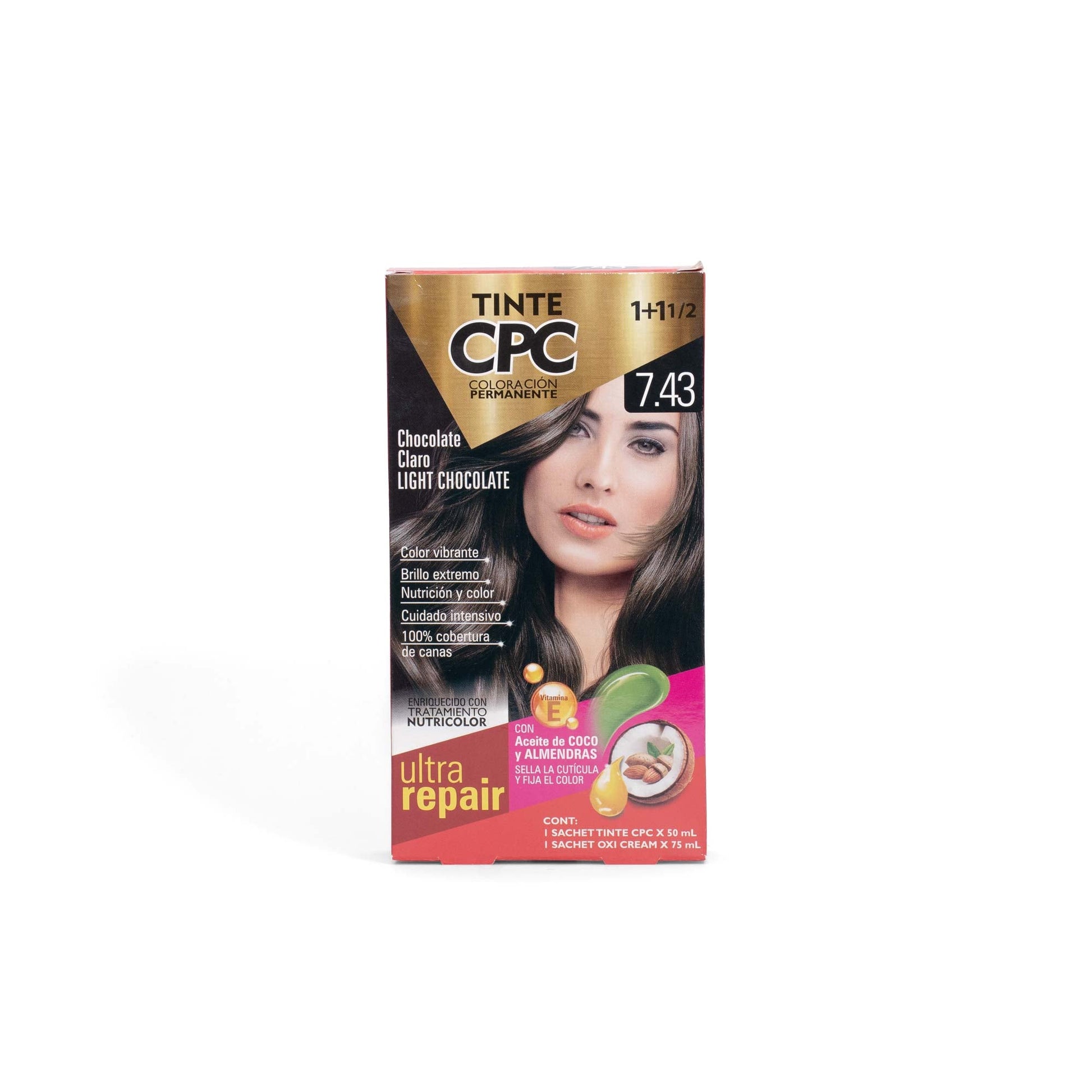 Tinte CPC 7.43 Chocolate Claro x50ml by Meicy's