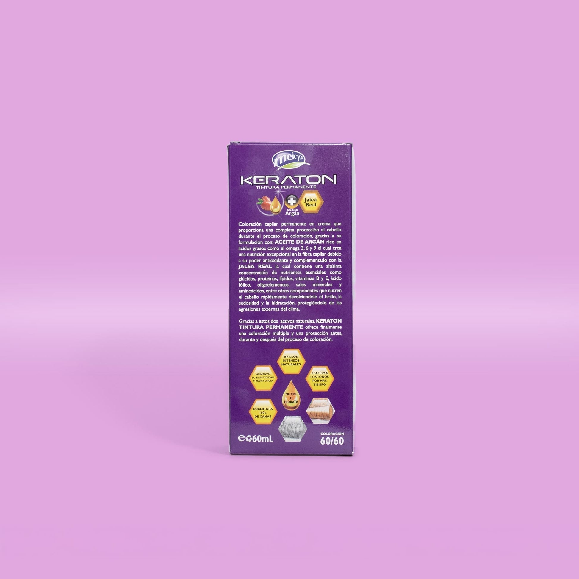 Tinte Keraton Permanente 4.0 Castaño Medio x60ml by Meicy's