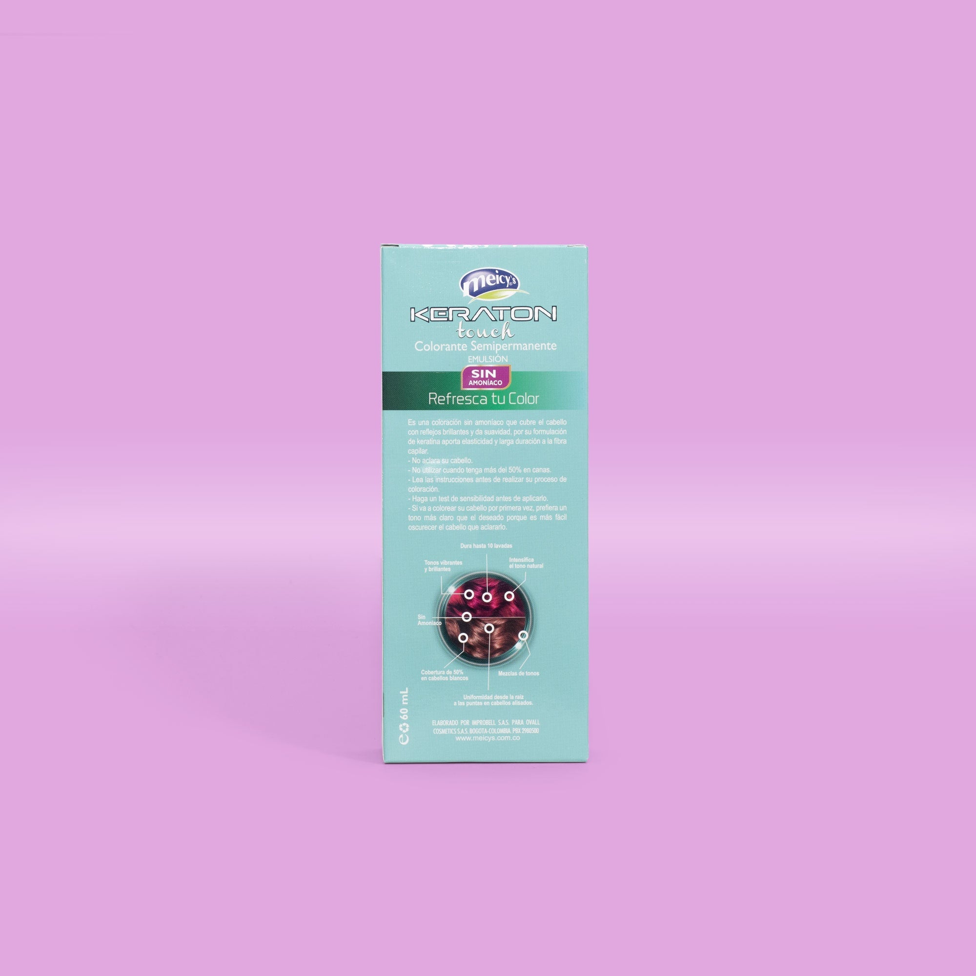 Tinte Keraton Touch 4.22 Violeta Oscuro x60ml by Meicy's